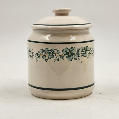 Corelle Coordinates Callaway Ivy Small 5" Canister Jar with Lid China Stoneware