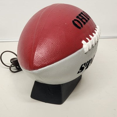 Ohio State Ceramic Football Lamp Nightlight Tested Works Vtg Fun Decor Design