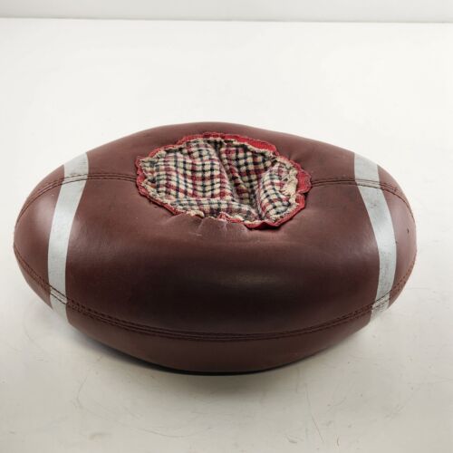 Armchair Quarterback Football Shaped Drink Beverage Holder Weighted Vintage 8"