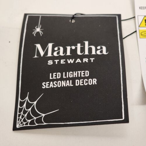 Martha Stewart LED Lighted Halloween Iridescent Pumpkin NWT 7" L x 5½" W x 6½"H