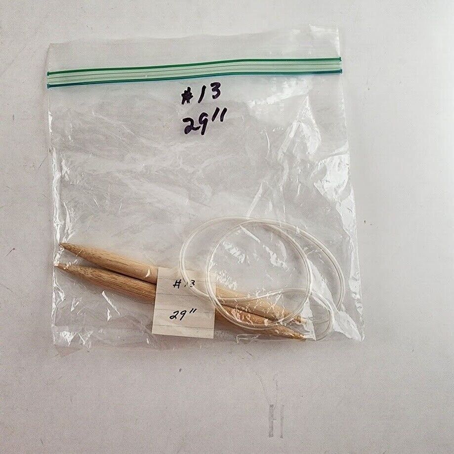 Circular Knitting Needle Bamboo Plastic Metal Size 8 - Size 15 Length 16" - 32"