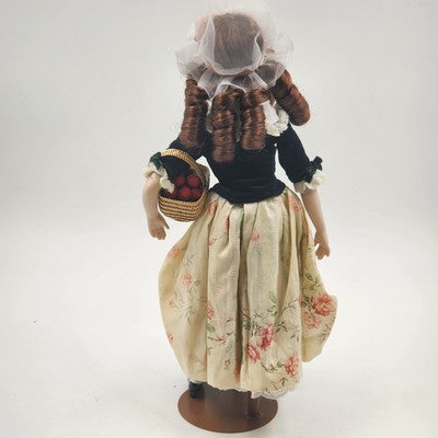 Franklin Heirloom Dolls Strawberry Girl Porcelain By Kate Lloyd Jones 1983 15"