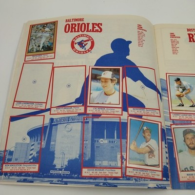 Topps MLB Baseball Sticker Album Include Hall of Famers 1983 Edition Used USA