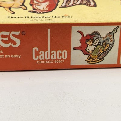 Cadaco Cluster Puzzle Figments Animals & Doodles 1977 Vintage Complete Set