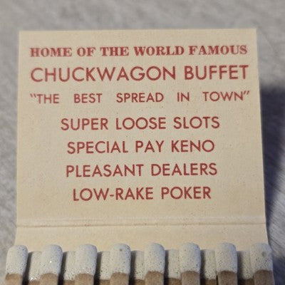 Silver Slipper Gambling Casino Saloon Las Vegas Nevada Matchbook Unused Vintage