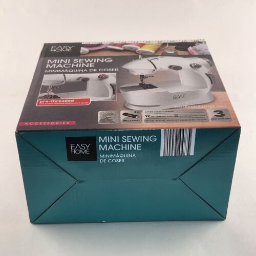 NEW Easy Home Mini Sewing Machine Pre-Threaded and Comes with needle threader