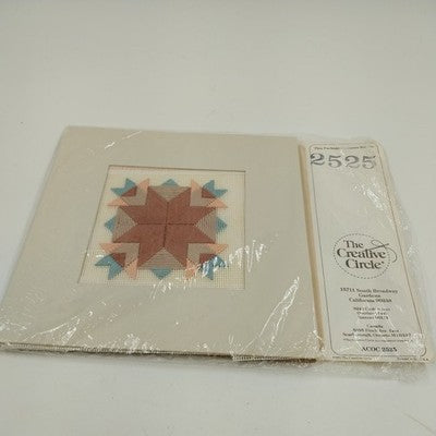 The Creative Circle Finished Prairie Tracks Cross Stitch 5x5 w Matting Unframed
