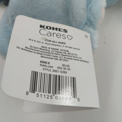 Dr Seuss Horton Hears A Who Elephant Plush 11” Kohls Cares Blue Stuffed Toy