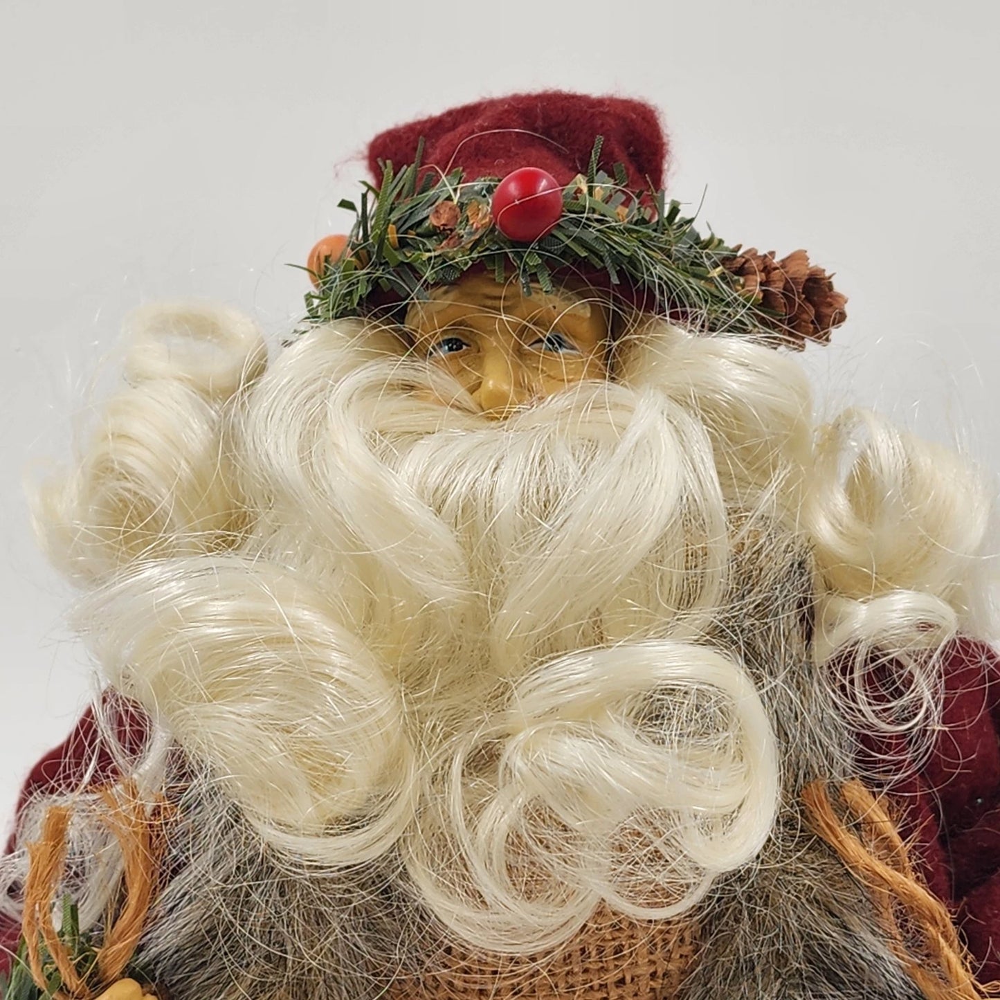 Kurt S Adler Santa Claus Figure 12" Vintage H3737 Holding Garland Tree Topper