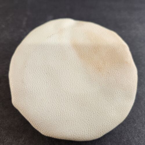 HMS Victory Sailor Cap Coin Purse Zip Close Vintage England Ship Leather 1950s