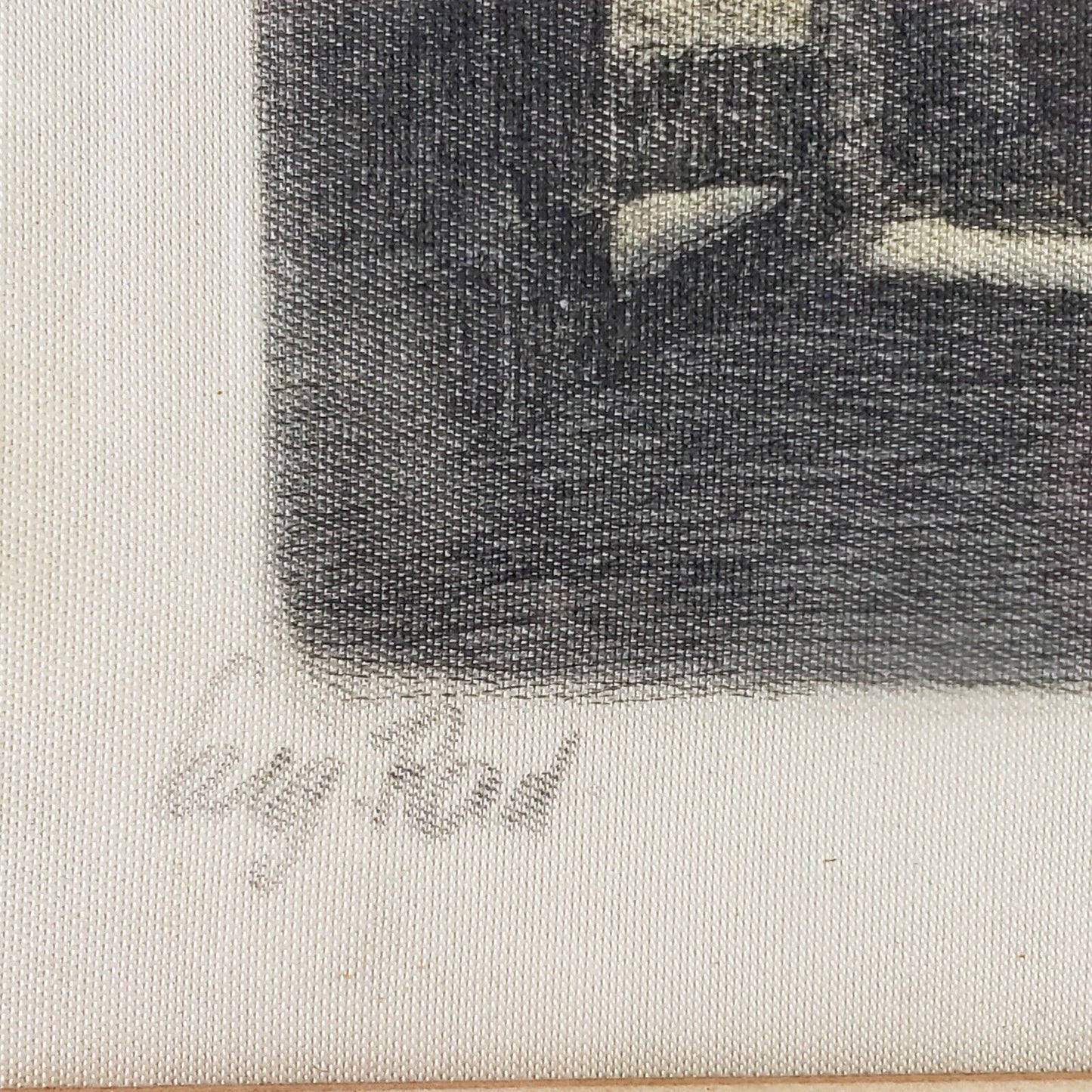 Listed Artist H Leisch Silk Color Etching of MOZART STUDIO Signed Framed Matted