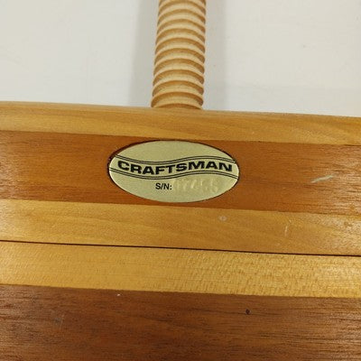 Craftsman Classic Maple Walnut Hand Screw Wood Clamp 6" Cap 4.5" Throat 1.5" Thk