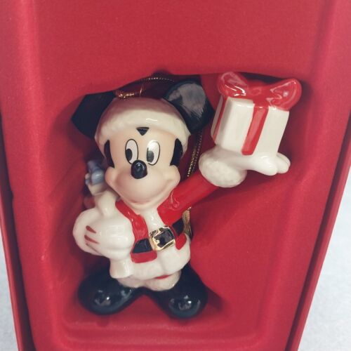 Lenox Christmas Ornament Merry Mickey Mouse Holiday Fine Porcelain New Boxed