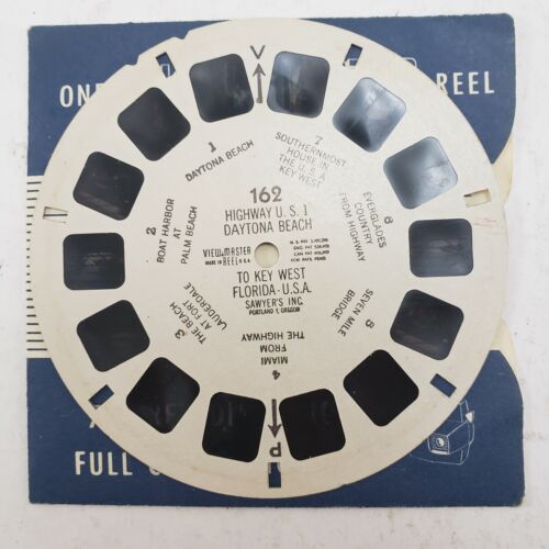 5 View-Master Reels Alice in Wonderland Waikiki Atlantic City Daytona Beach 703