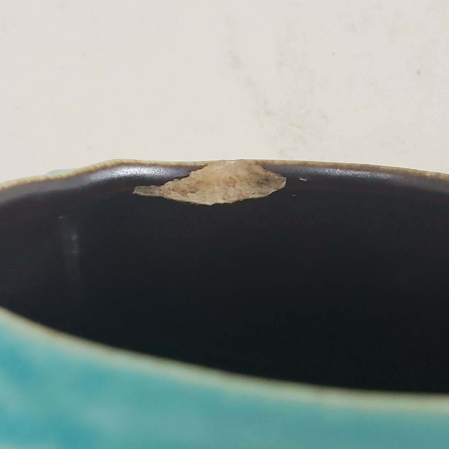 Red Wing Pottery USA Planter 1278 Aqua Turquoise Color Vintage Mid Century 4"x4"