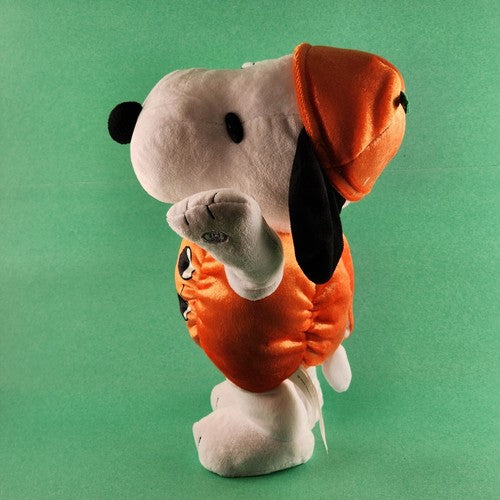 Peanuts Snoopy Halloween Pumpkin 13.5” Musical Side Stepper Dancing Gemmy 2023
