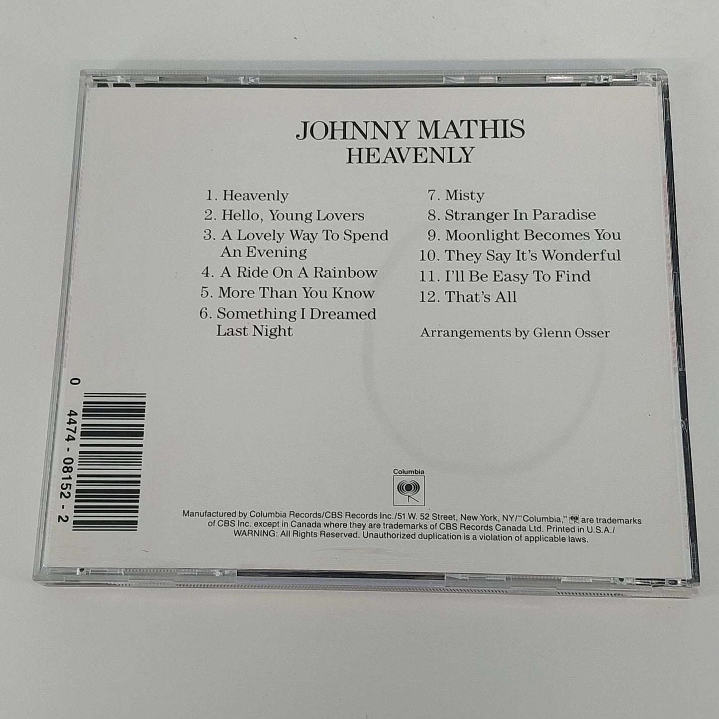 Johnny Mathis CD Lot of 3 Heavenly! Johnny Good Night Dear Lord 40th Anniversary
