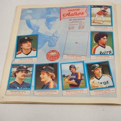 1982 Topps Baseball Sticker Album Gary Carter Cover 215/260 Stickers 83% Filled