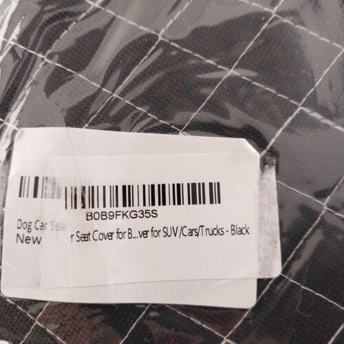 Black Dog Car Seat Cover for Back Seat 100% Waterproof 600D Scratch Resistant