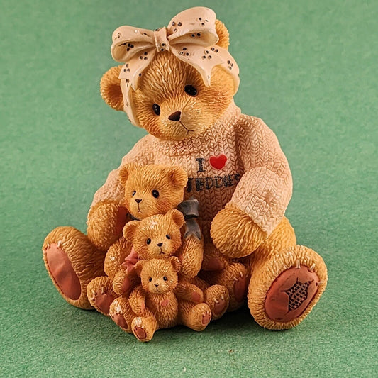 Cherished Teddies Mom's Love Porcelain Figurines by Enesco Corp 1998 China