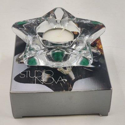 Studio Nova Starbright Crystal Votive Candle Holder w/ Box