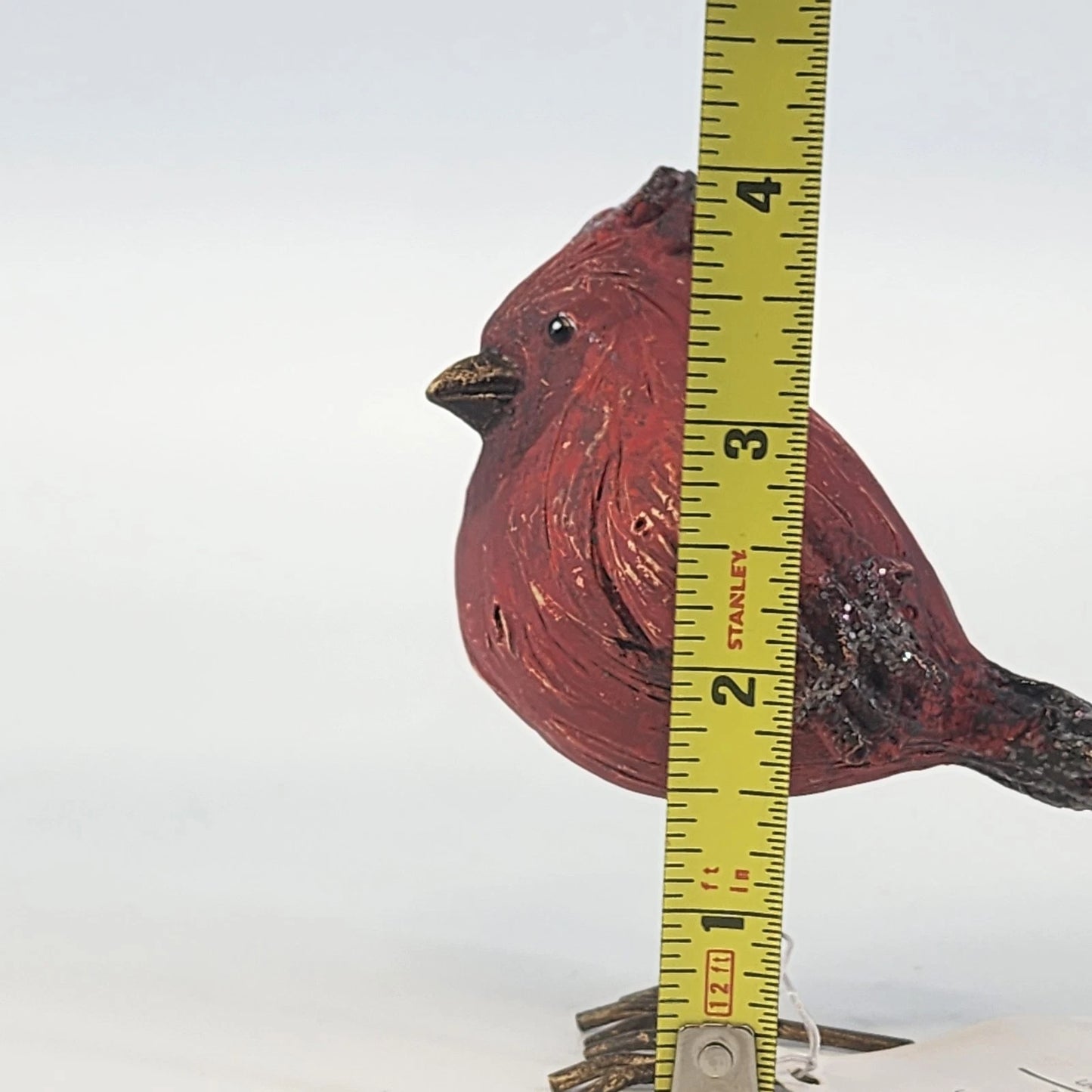 Lifestyle Design Plume Collection Cardinal Bird Figurine Red Porcelain 4.5" Vtg