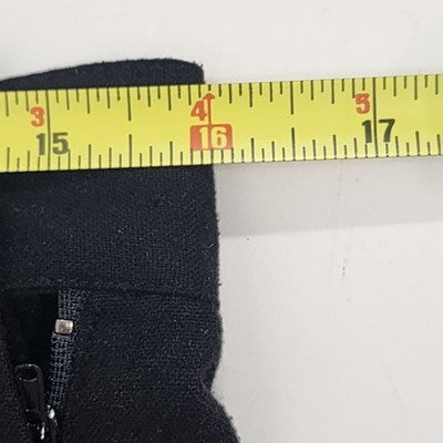 SK & Company Solid Black Silk Pleated Front Dress Pants Size 12 Side Zip China