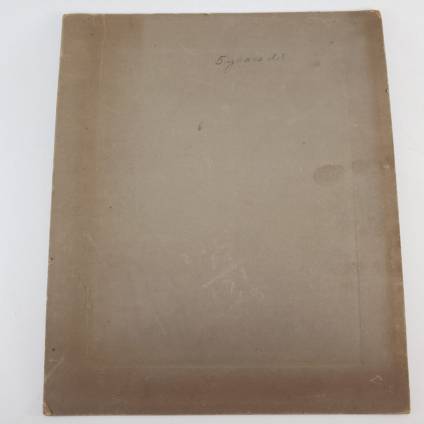 Antique Photograph Young Girl in 1920's Style Dress Black and White Paper Frame