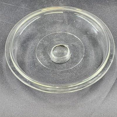 Corning Ware Replacement Clear Glass Lid 9.5" Outer 8'' Inner Lip Round USA