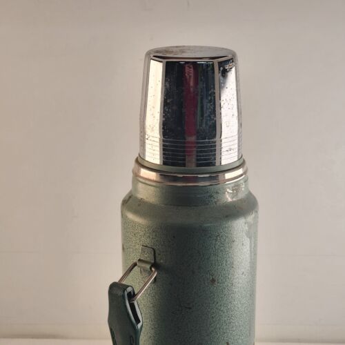 Vintage Stanley Aladdin Thermos A-944DH Green 32oz Hot Cold USA Quart