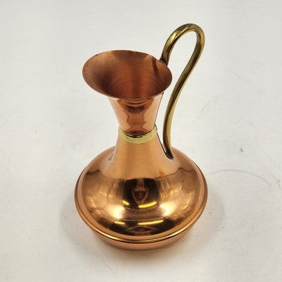 Lombard Copper Pitcher Made in England 6.5" Tall Decorative Jug Vase