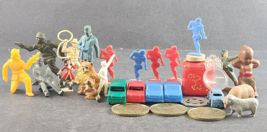 Cracker Jack Toys Army Men Miniatures Cars Cowboy Pirate Football Game