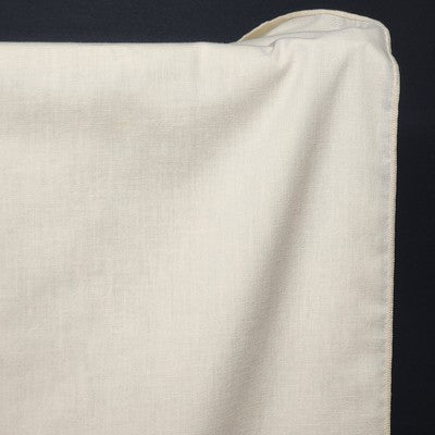 Solid Plain Beige Linen Tablecloth Table Cover Overlock hem Rectangle 50" x 68"
