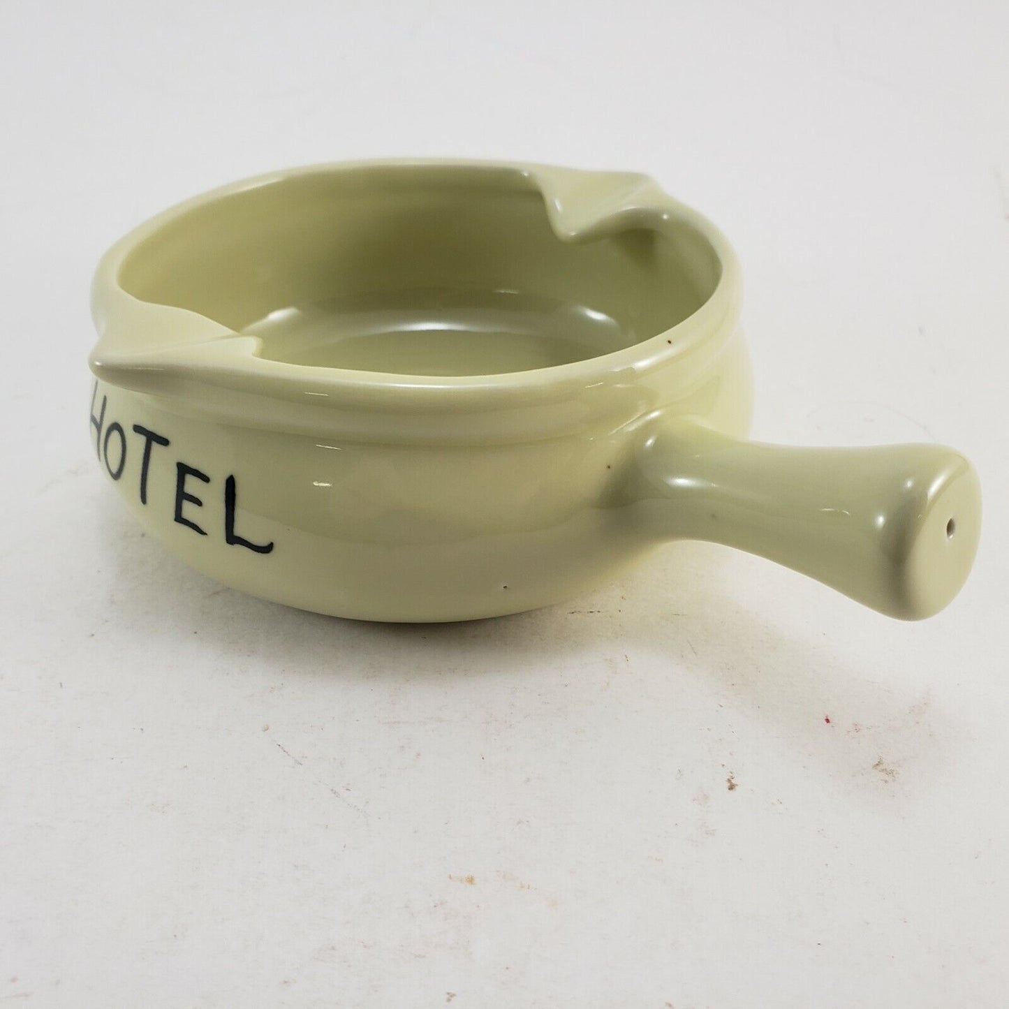 Hotel Leme Palace Pottery Ashtray Dira Luminite Brazil Rio