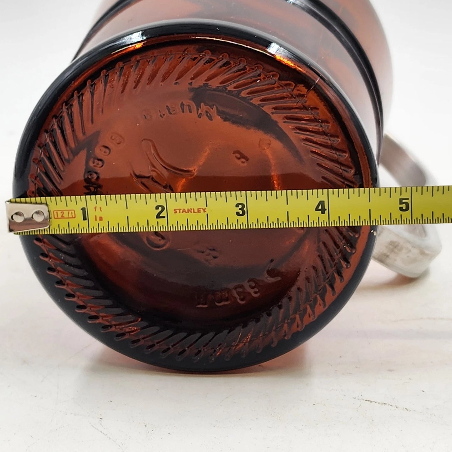 Muster Geschutzt 2L Amber Glass Beer Growler Swing Top Lid Cap Handle Germany