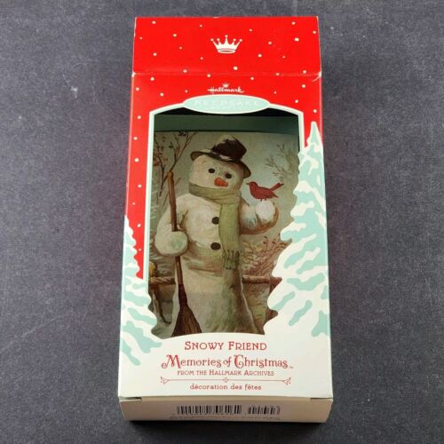 Hallmark Keepsake Ornament Snowy Friend Memories of Christmas Archive Chalkware