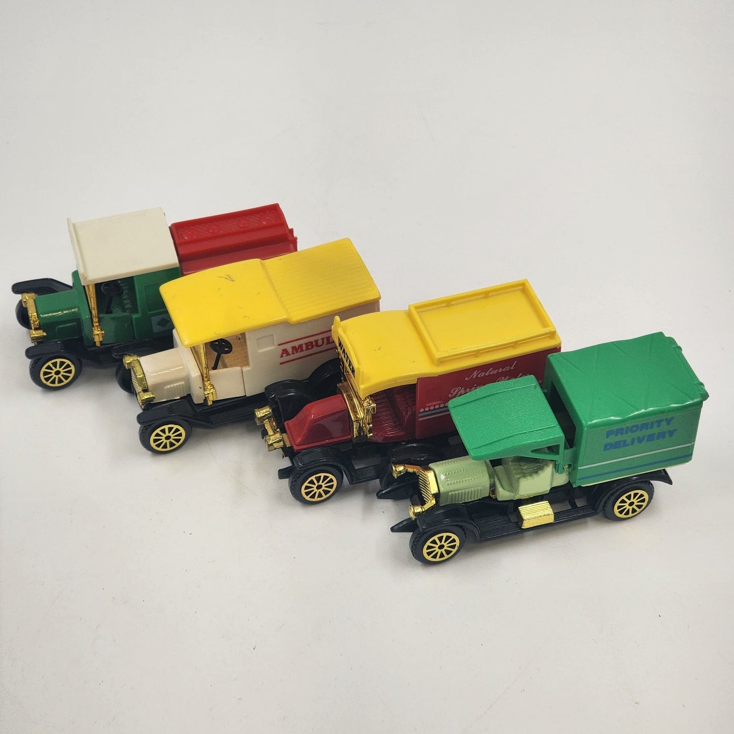 4 Trucks Reader's Digest Collector Set Ambulance Petroleum Delivery Spring Water