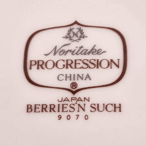 Noritake Progression Berries N Such One Coupe Cereal Bowl 9070 Japan