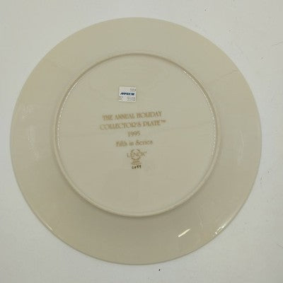 Lenox Annual Holiday Collector Christmas Plate 5th Series 1995 Toy Shop Window