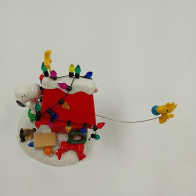 Dept 56 Peanuts "Getting Ready For Christmas" Figurine Snoopy Woodstock Box 3.5"