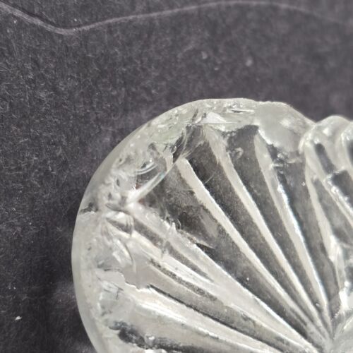 Large Vanity Dresser Tray Depression Clear Glass Raised Ornate Lip 12.5" x 8.5"