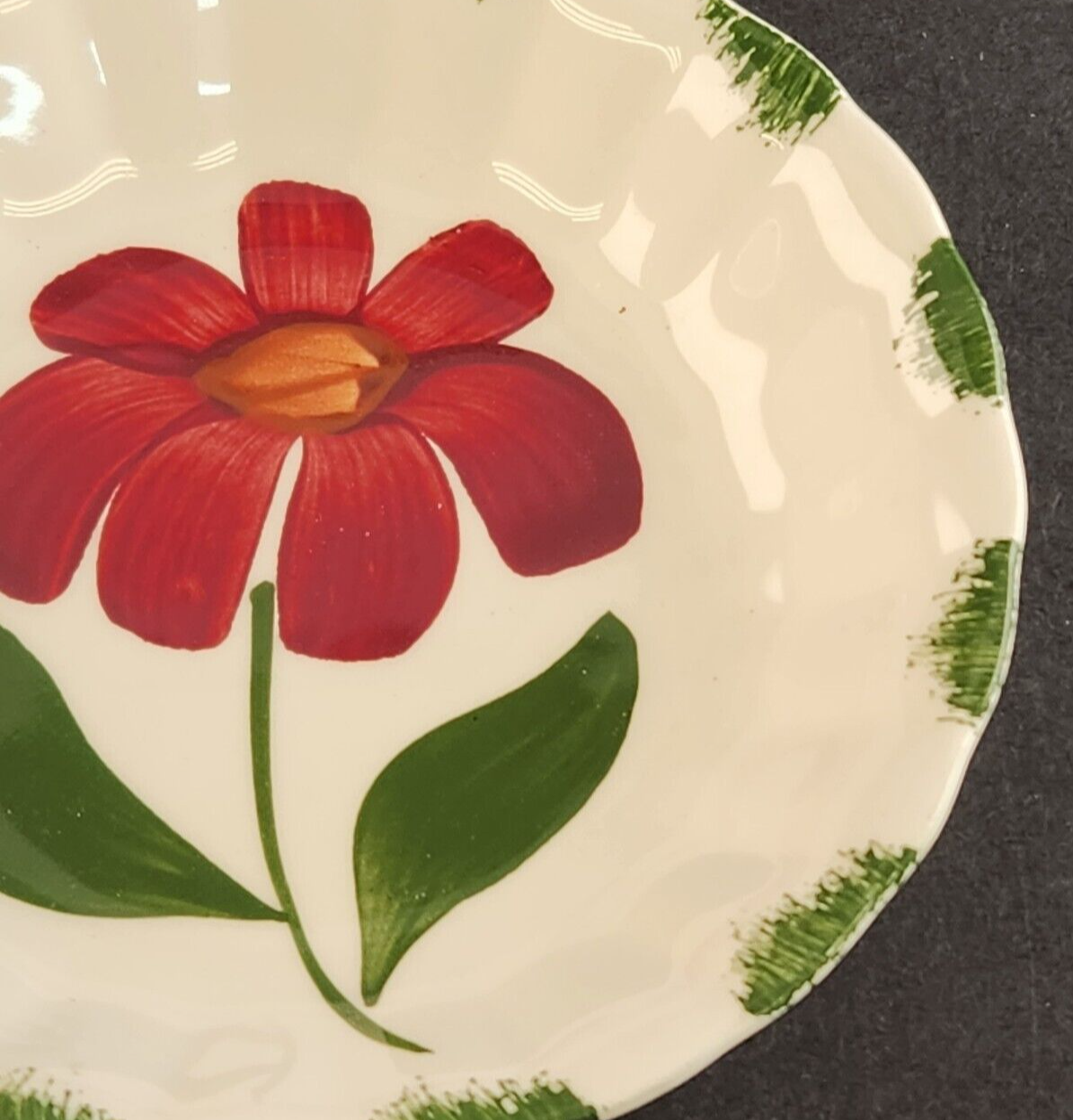 Southern Potteries Blue Ridge Beth Design Hand Painted Desert Bowl 5½"