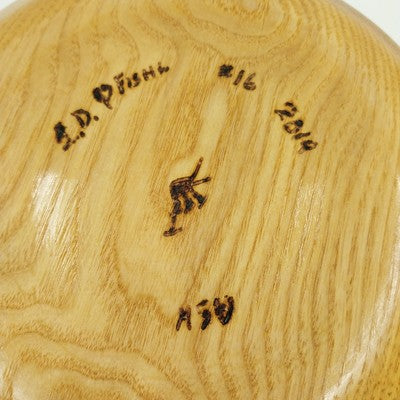 Maple Brown Mulberry Glossy Wooden Serving Salad Fruit Bowl Round Hand Made 7"
