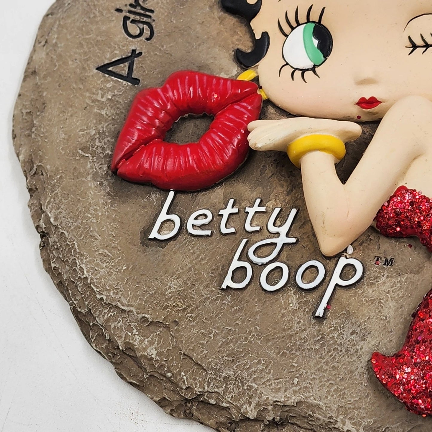 Betty Boop Stepping Stone Wall Plaque 10" A Girl’s Gotta Do What Girls Gotta Do"