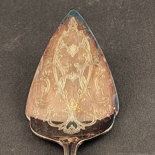 Gorham Heritage Silverplate Cake Pie Server Italy Vintage Ornate Design