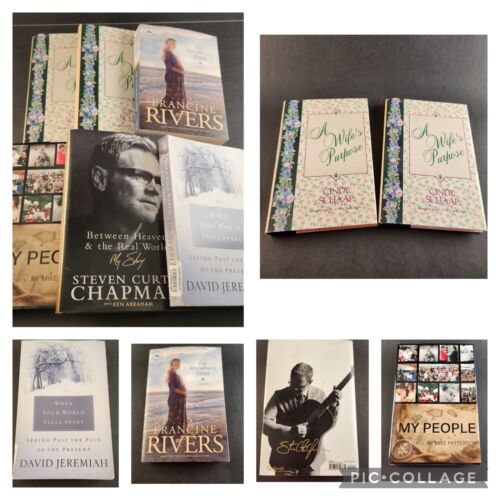 Christian Religion 4 Book lot Self help Journey Life Novel Inspiration chapman