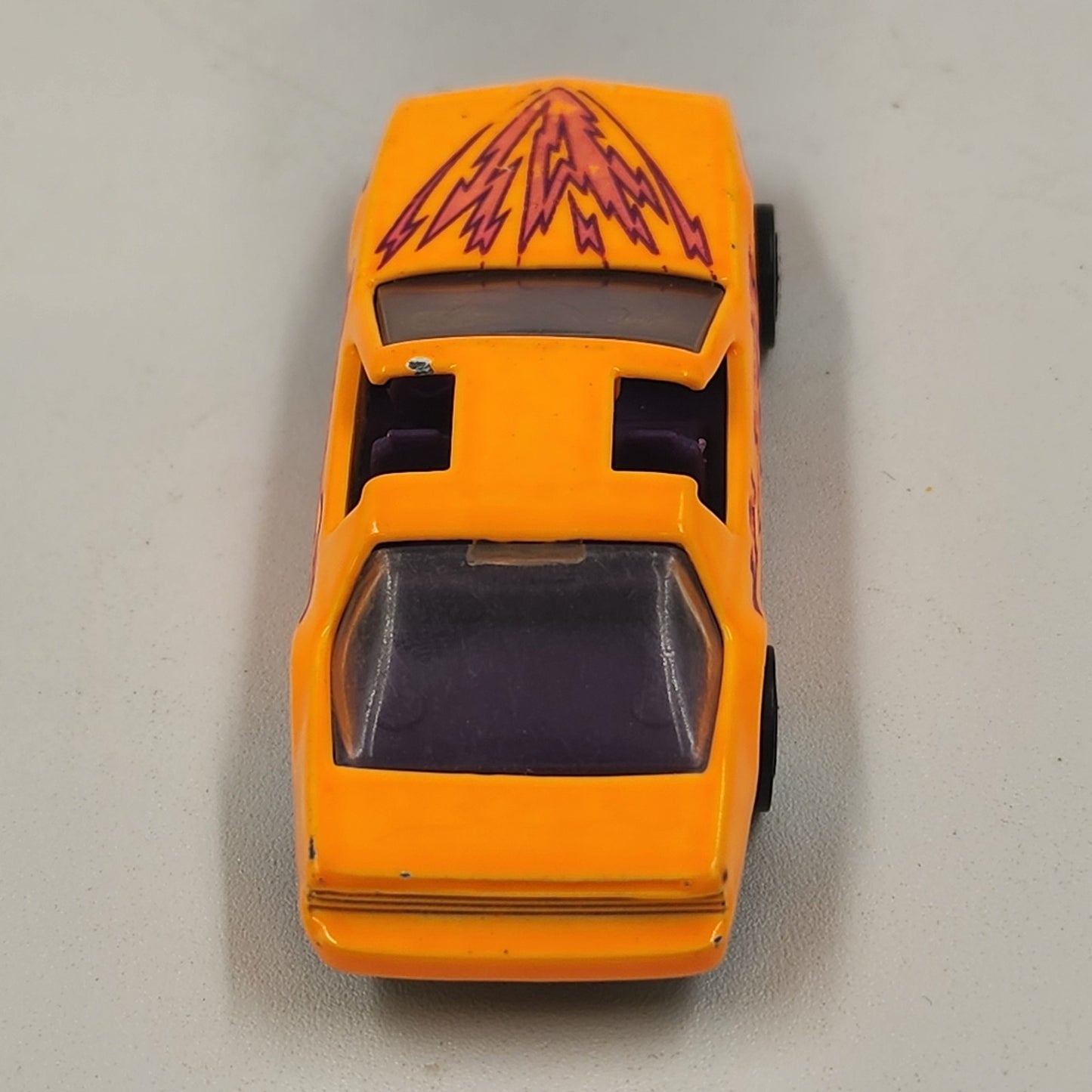 Hot Wheels No 167 Pontaic ‘80s Firebird Orange BW w Lightning Bolts Diecast 1992