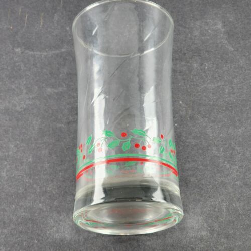 2 Arby's Various Style Glasses Christmas Holiday Holly Berry Cups Vintage