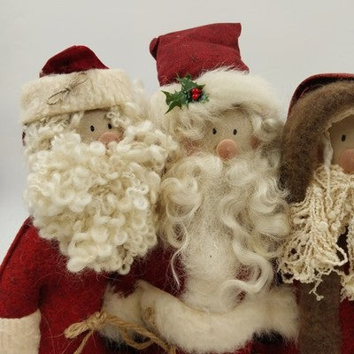 4 Santa Claus Talented Friends United We Stand Table Topper Felt Completed Kit
