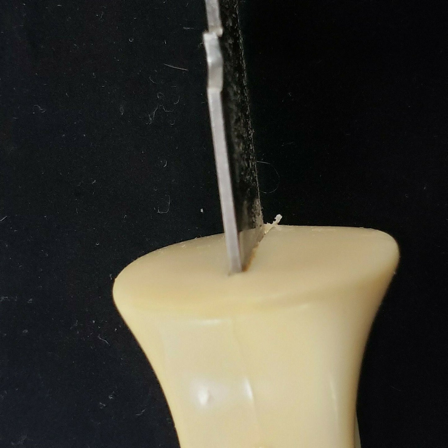 Quikut QUIKKLE Stainless 9½" Serrated Double Sided Carver Slicer Fork Tip USA